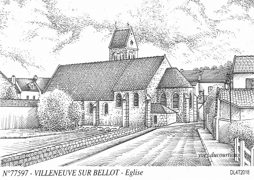 N 77597 - VILLENEUVE SUR BELLOT - église